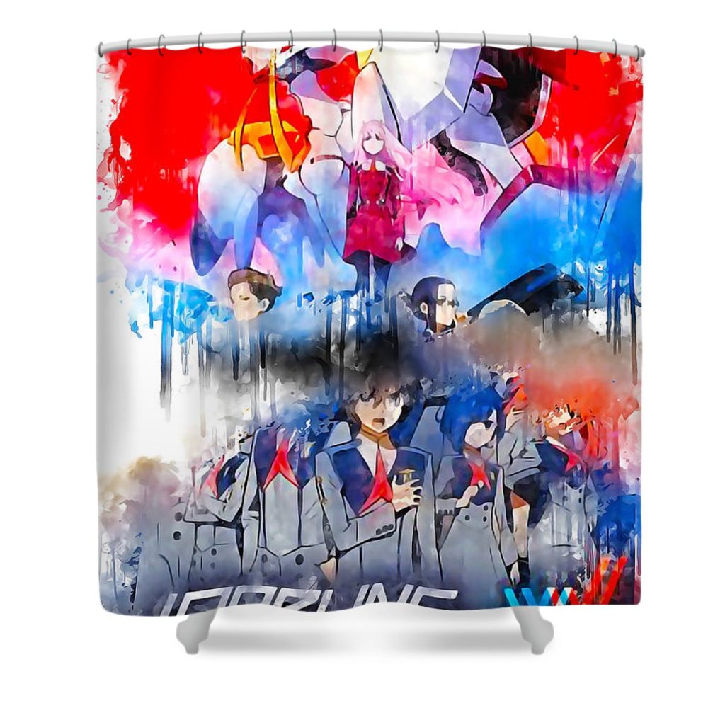 s03308 anime darling in the franxx sherman barrows - Anime Shower Curtain Shop