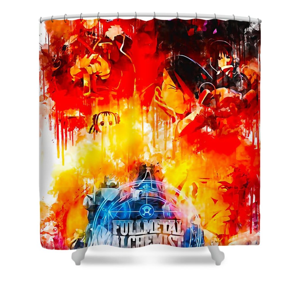 s03461 anime fullmetal alchemist sherman barrows - Anime Shower Curtain Shop