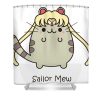 sailor cat moon priza riyanzi transparent - Anime Shower Curtain Shop