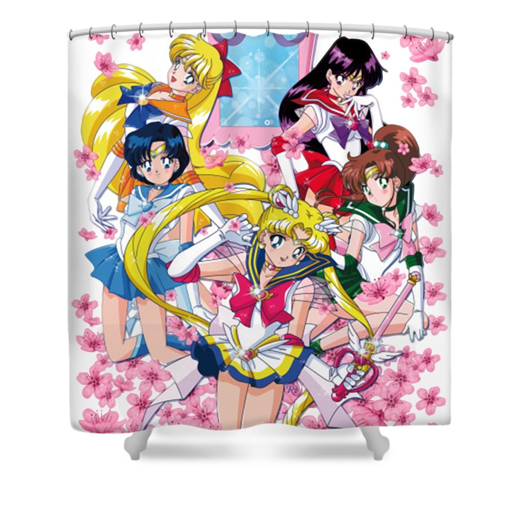 sailor moon line win transparent - Anime Shower Curtain Shop