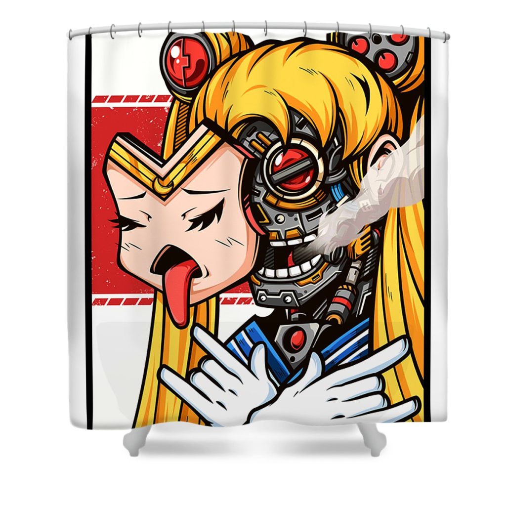 sailormoon assefa burdens transparent - Anime Shower Curtain Shop