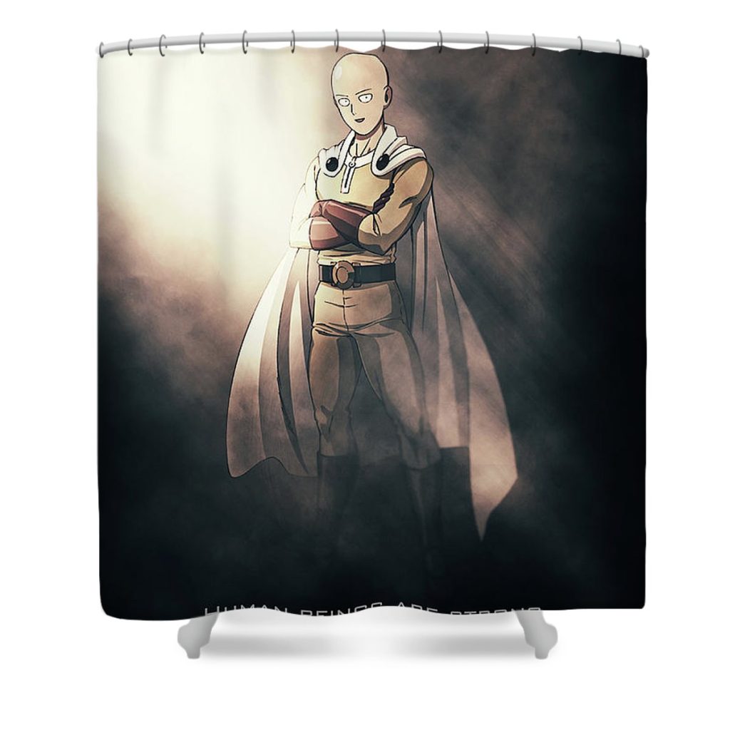 saitama gab fernando - Anime Shower Curtain Shop