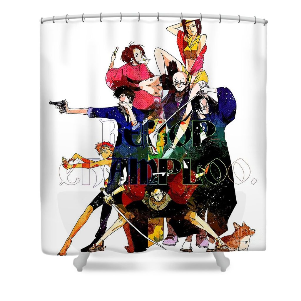 samurai champloo vs cowboy bebop will young - Anime Shower Curtain Shop