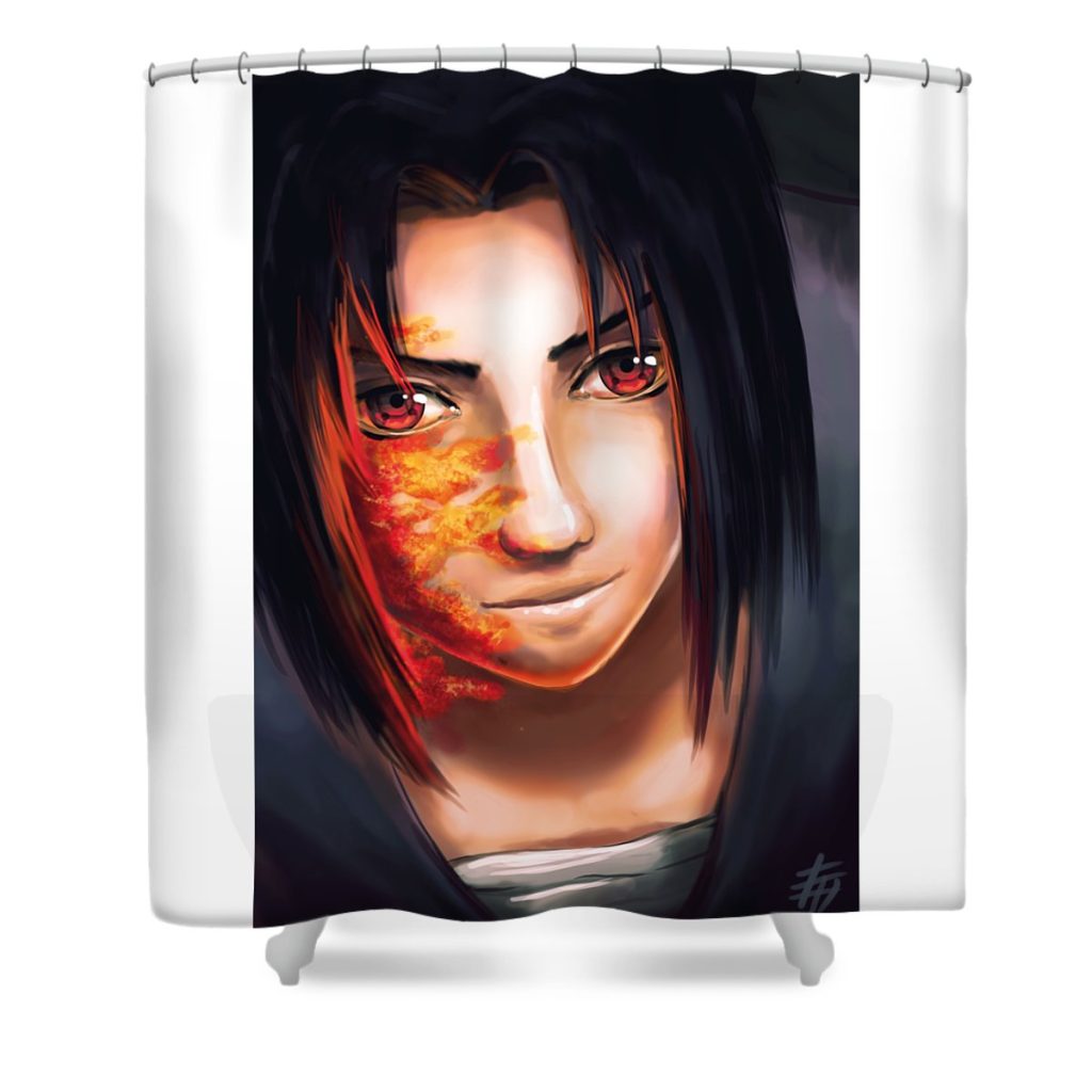 sasuke uchiha oyee own transparent - Anime Shower Curtain Shop