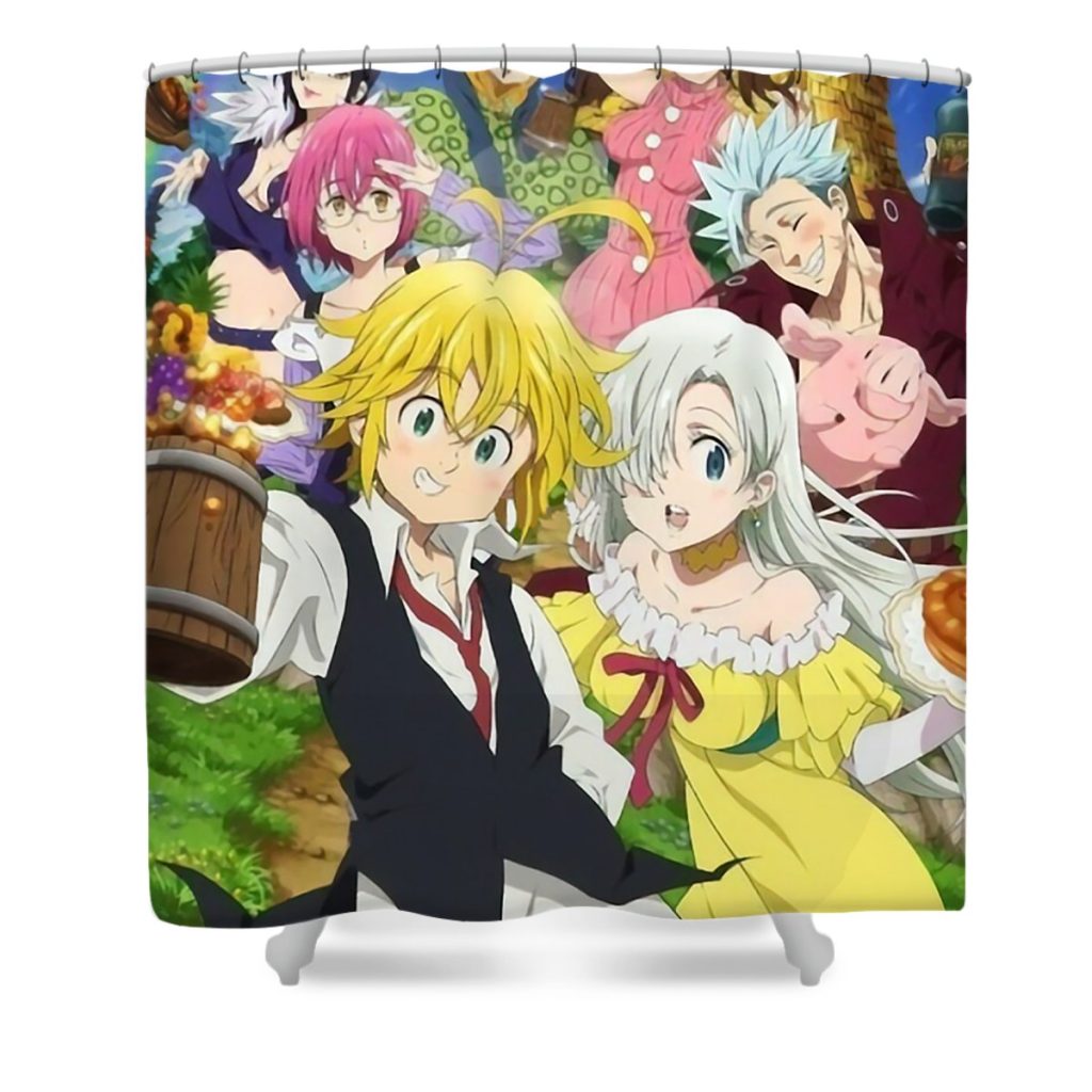 seven deadly sins charlie mavin transparent - Anime Shower Curtain Shop