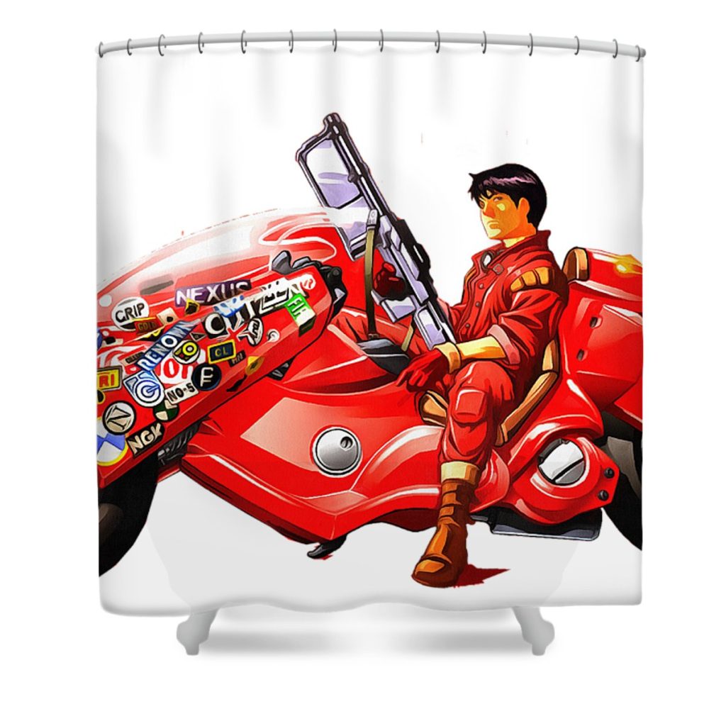 shotaro kaneda akira bertha wardani transparent - Anime Shower Curtain Shop