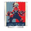 shoto todoroki tee anime my hero academia boku no hero bnha duong dam transparent - Anime Shower Curtain Shop