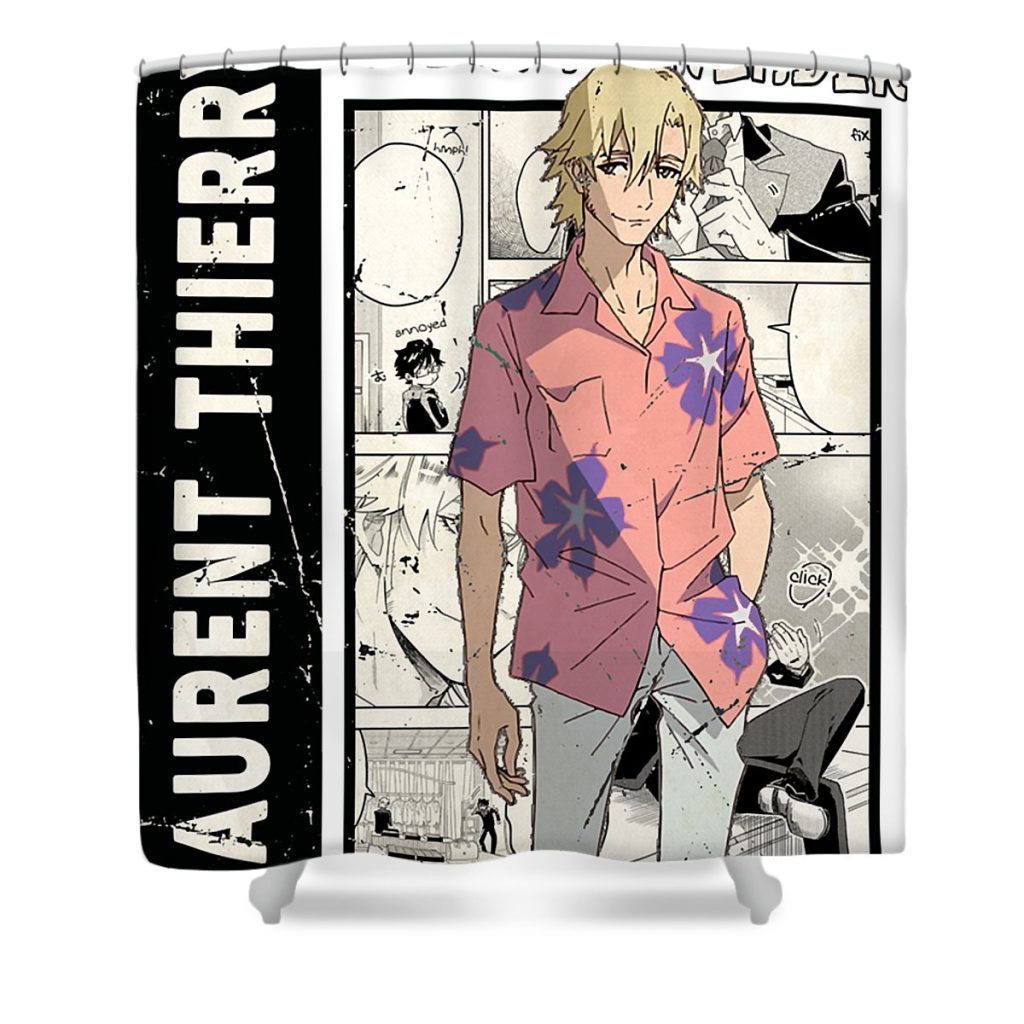 special present laurent thierry great pretender anime haikyuu embroidered sportwear douxie grimo transparent - Anime Shower Curtain Shop