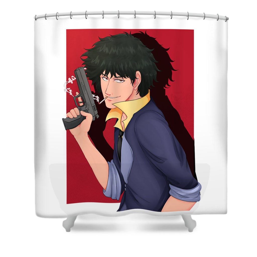 spike in act dyan miytha transparent - Anime Shower Curtain Shop