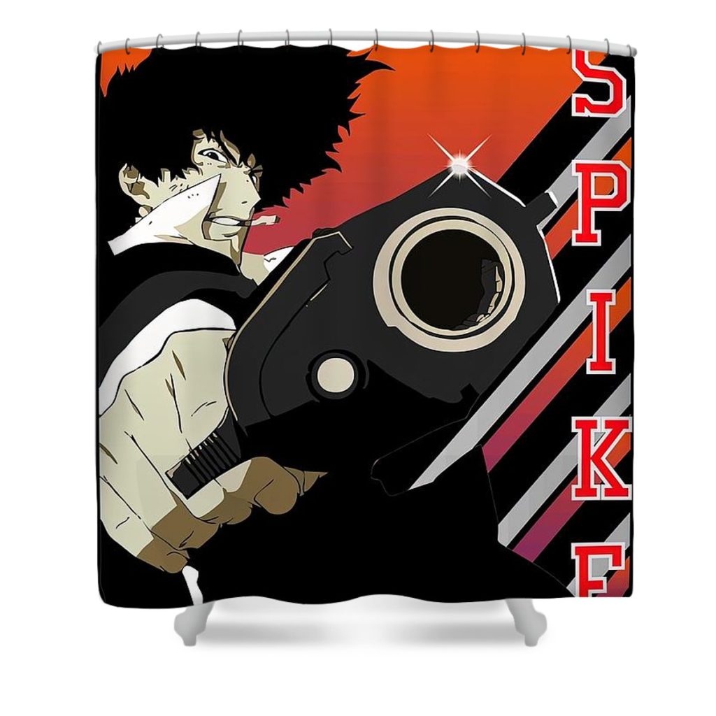 spike spiegel cowboy bebop bailey stewart - Anime Shower Curtain Shop