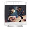 spike spiegel dyan miytha transparent - Anime Shower Curtain Shop