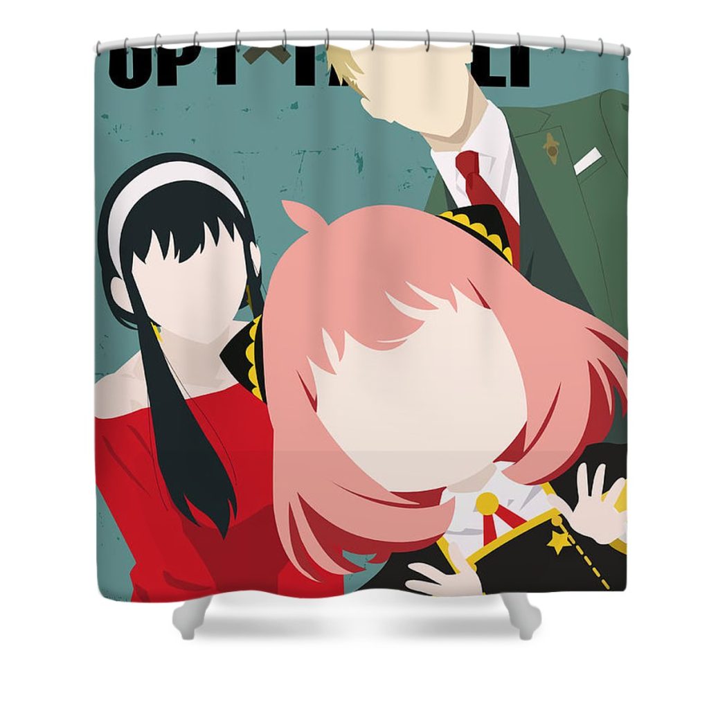 spy x family poster patel gray - Anime Shower Curtain Shop