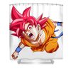 super saiyan god goku babbal kumar transparent - Anime Shower Curtain Shop