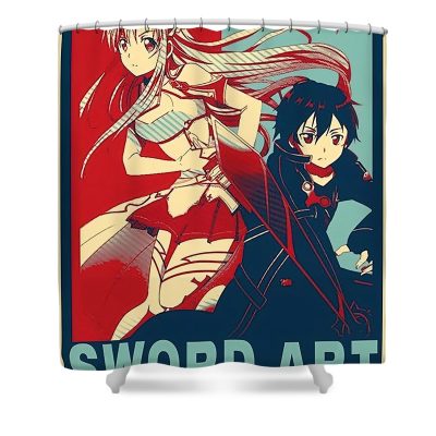 sword art online anime dominic thomas - Anime Shower Curtain Shop