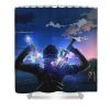 sword art online kirito poster dominic thomas - Anime Shower Curtain Shop