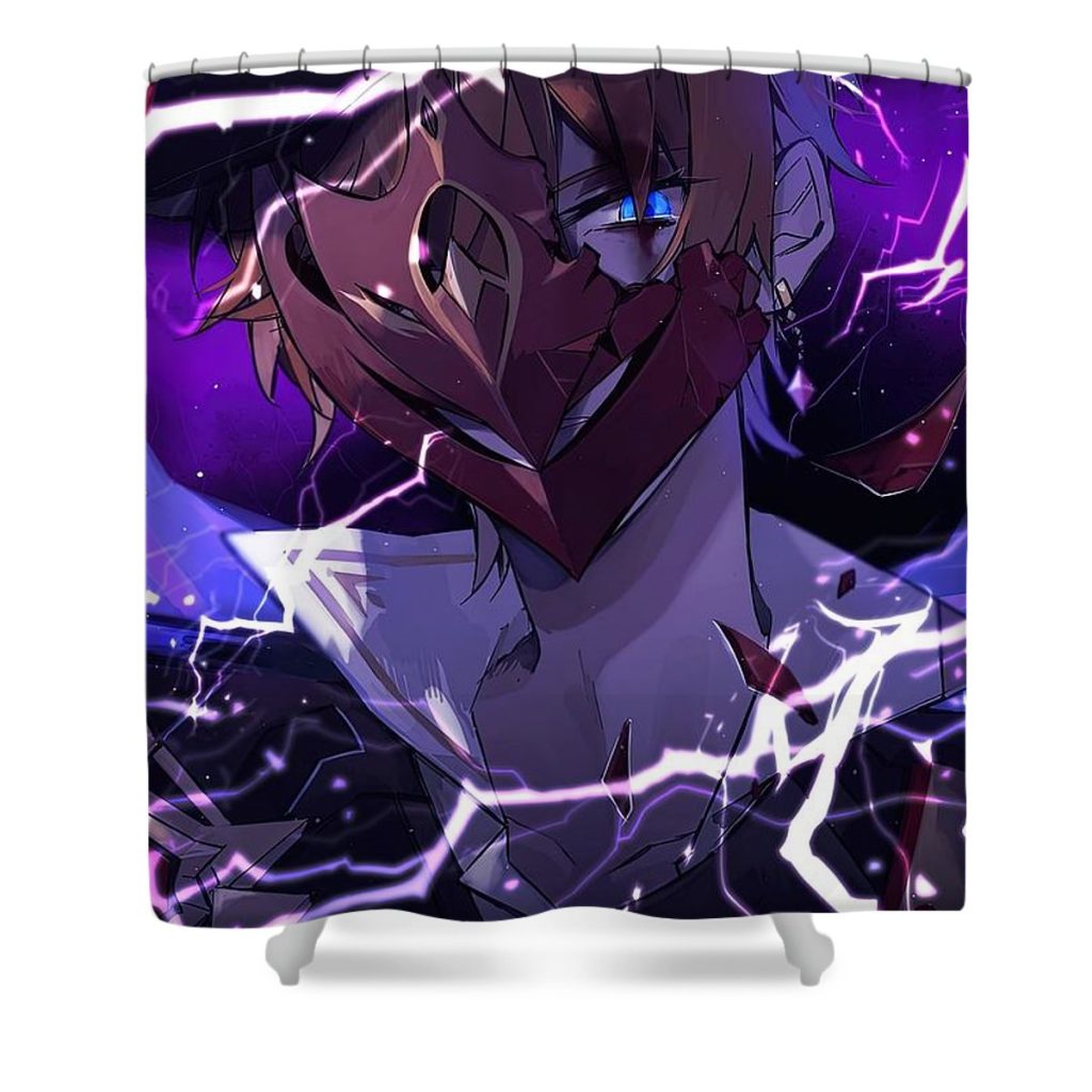 tartaglia genshin impact bailey matthews - Anime Shower Curtain Shop