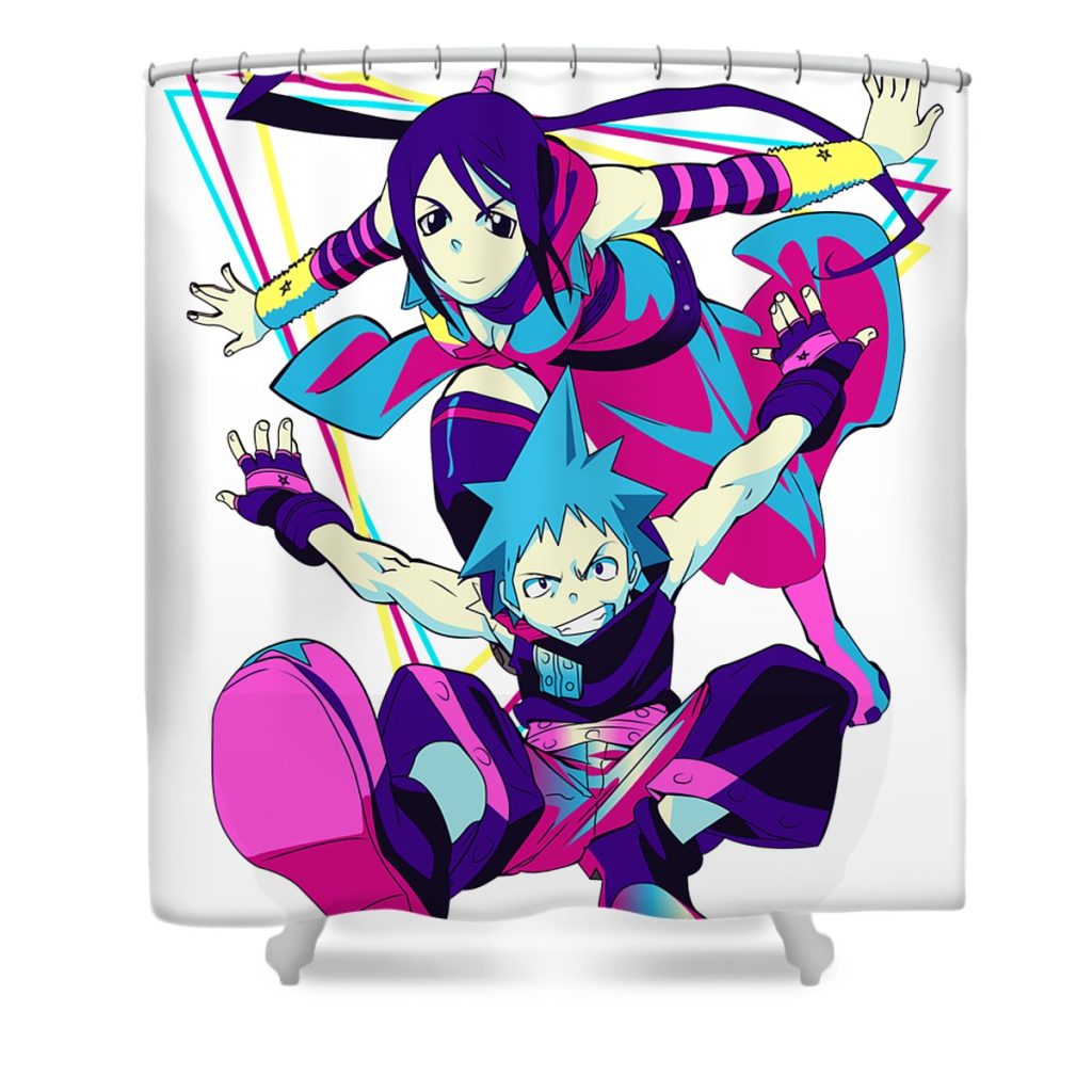 the future soul eater black star and tsubaki gifts for inny shop transparent - Anime Shower Curtain Shop