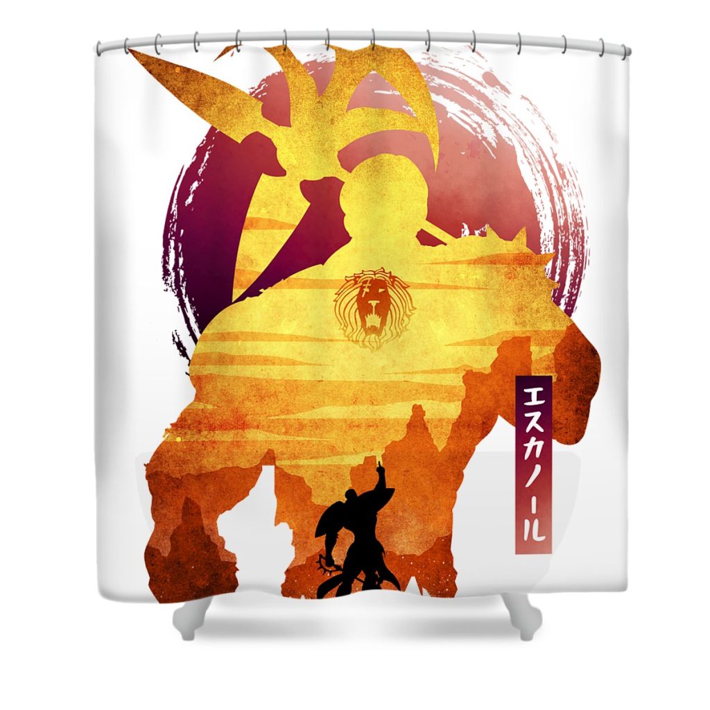 the lions sin of pride saufa haqqi transparent - Anime Shower Curtain Shop