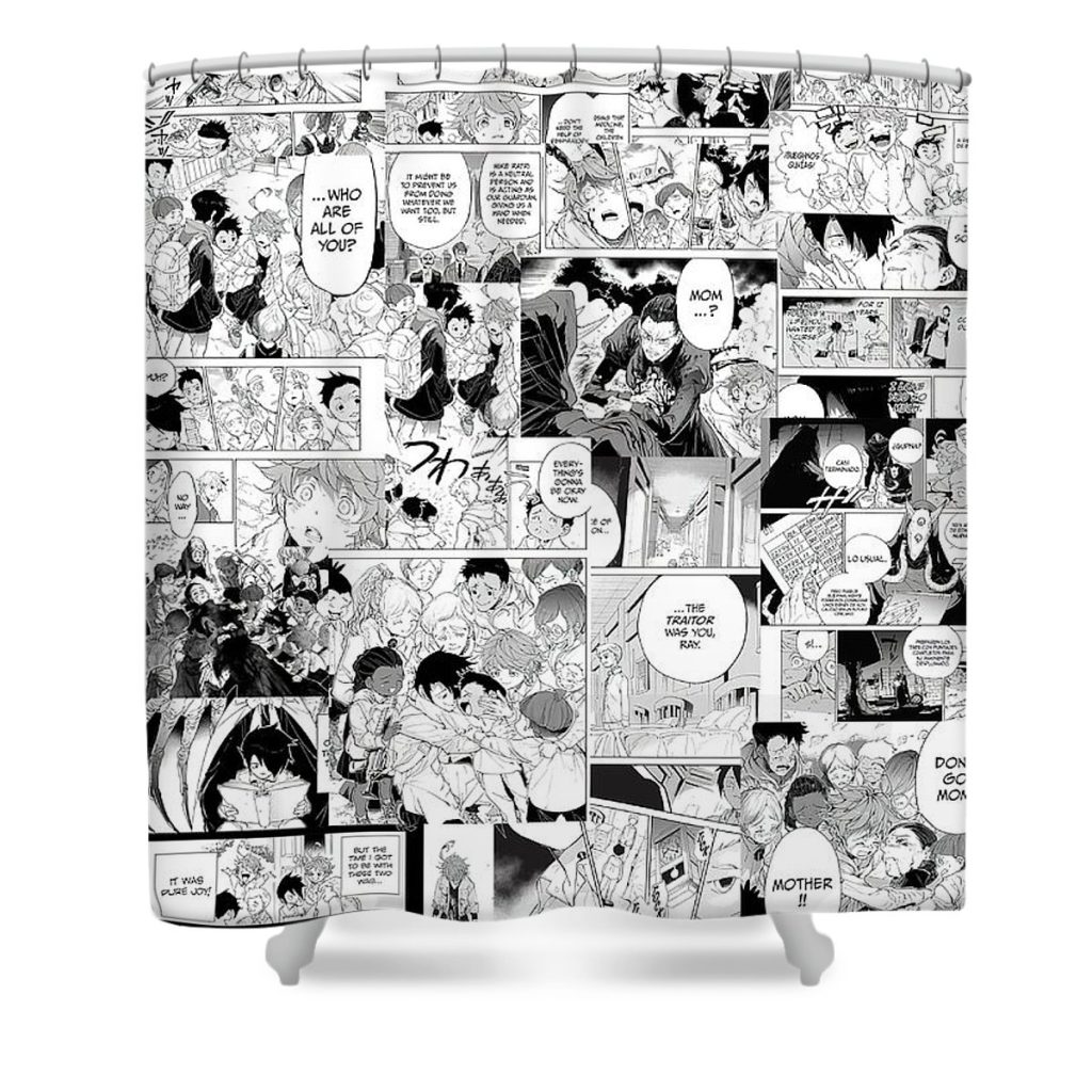 the promised neverland collage davis davies - Anime Shower Curtain Shop