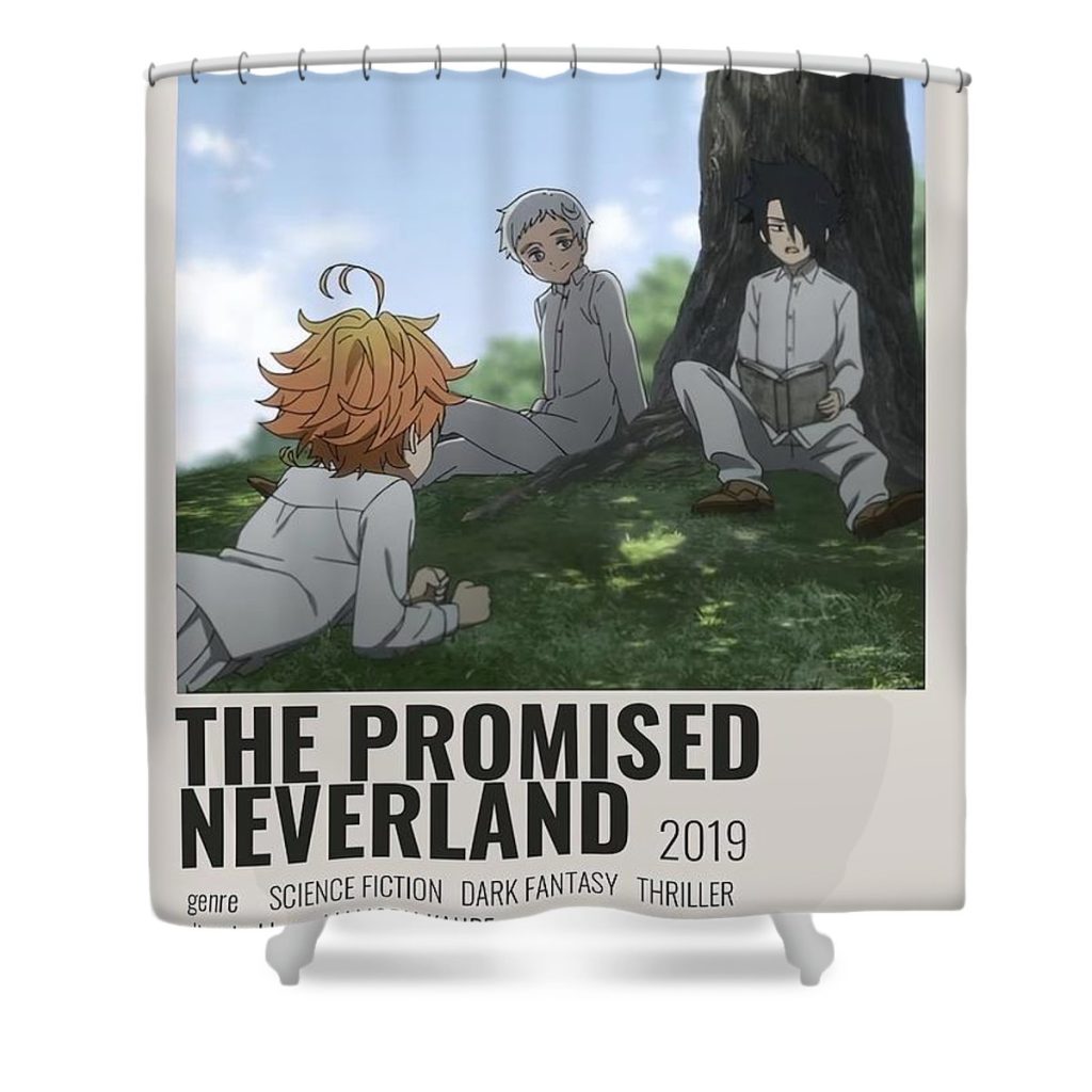 the promised neverland minimalist poster moore tracy - Anime Shower Curtain Shop