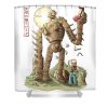 the robot in the sky saqman transparent - Anime Shower Curtain Shop