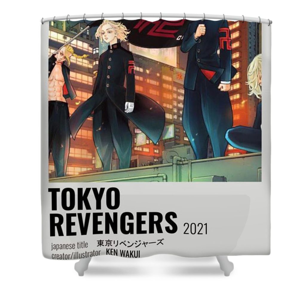 tokyo revengers 2021 poster caden thompson - Anime Shower Curtain Shop