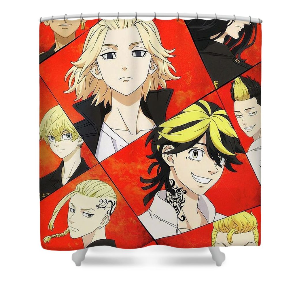 tokyo revengers poster demon slayer kimetsu no keagan kuvalis - Anime Shower Curtain Shop