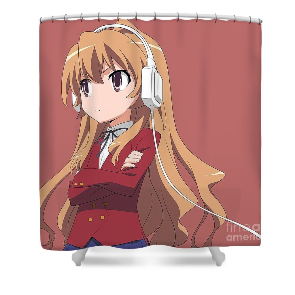 toradora taiga headphones dominic thomas - Anime Shower Curtain Shop