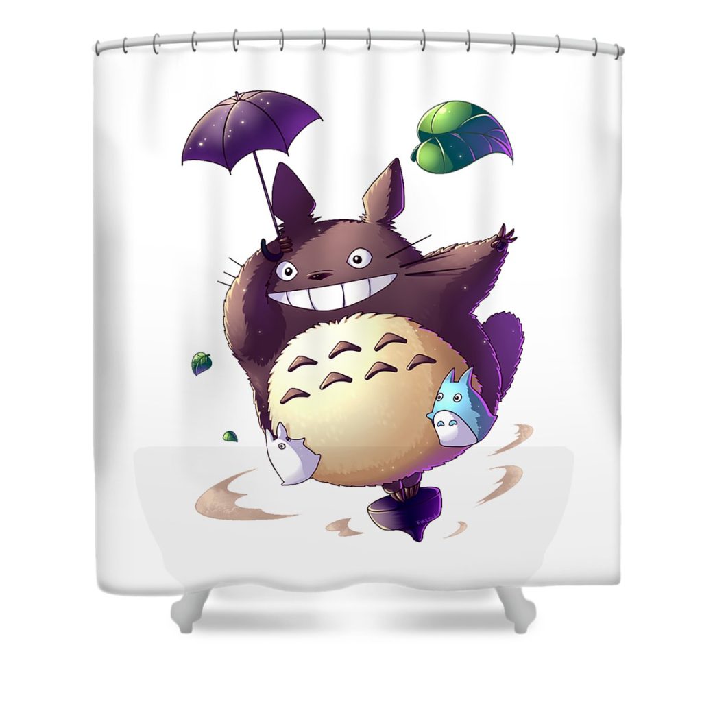 totoro studio cartoon transparent - Anime Shower Curtain Shop