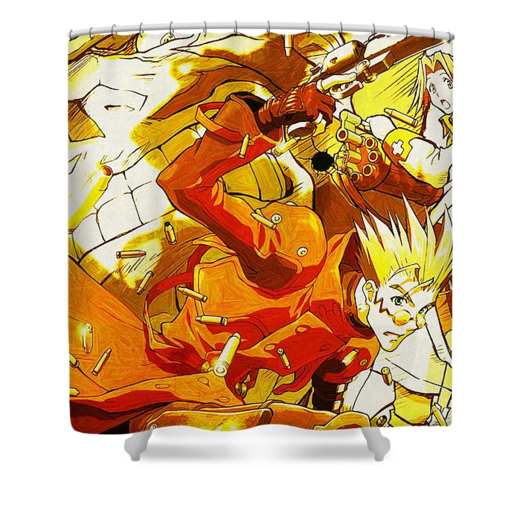 trigun lora battle - Anime Shower Curtain Shop