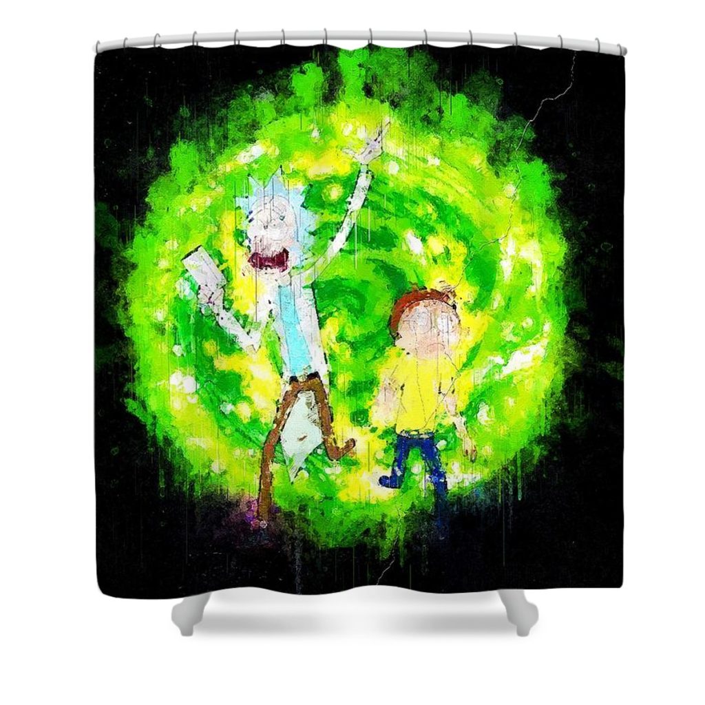 tv show rick and morty carrie stanton - Anime Shower Curtain Shop