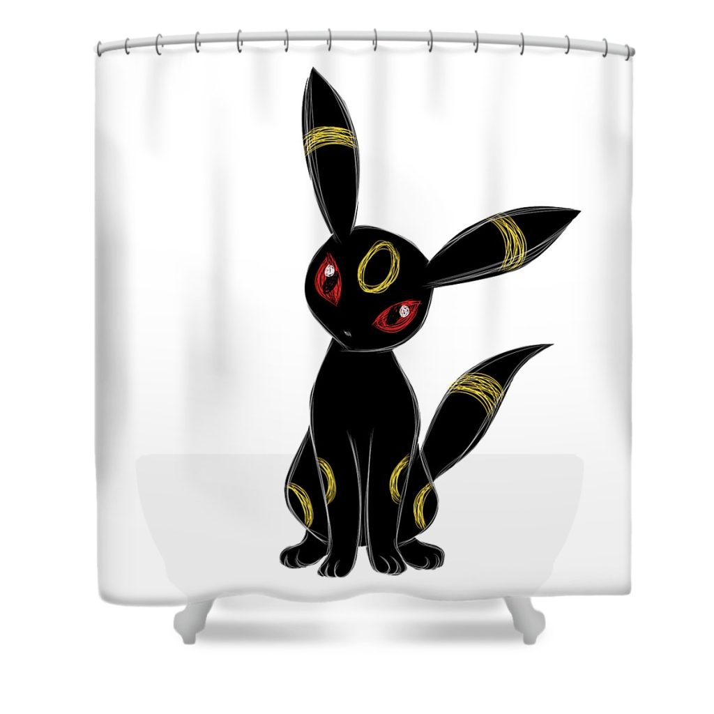 umbreon pokemon john gerald tubale transparent - Anime Shower Curtain Shop