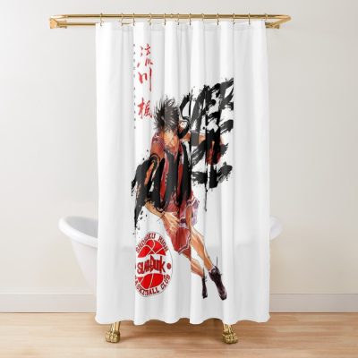 Anime Slam Dunk Rukawa Shower Curtain Official Anime Shower Curtain Merch