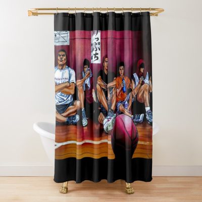 Slam Dunk Shohoku Team! Shower Curtain Official Anime Shower Curtain Merch