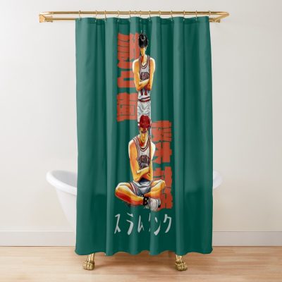 Slam Dunk Character Shower Curtain Official Anime Shower Curtain Merch