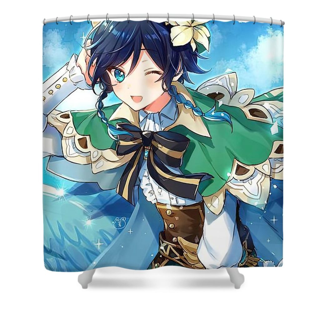 venti genshin impact colin dean - Anime Shower Curtain Shop