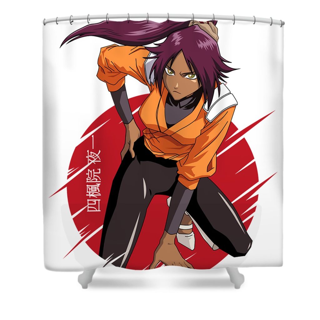 vintage bleach anime yoruichi shihoin anime video game transparent - Anime Shower Curtain Shop