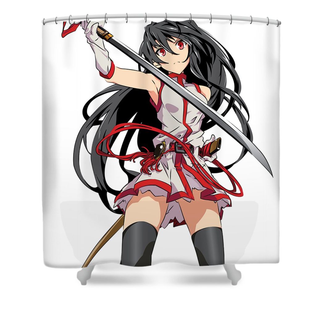 women men series akame manga ga kill shonen gifts for movie fan anime chipi transparent - Anime Shower Curtain Shop