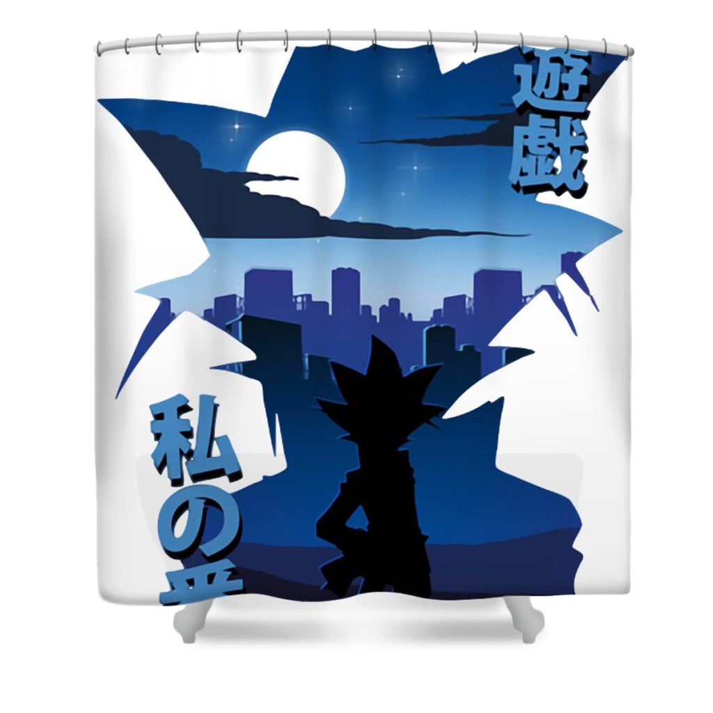 yami yugi sendy coll transparent - Anime Shower Curtain Shop