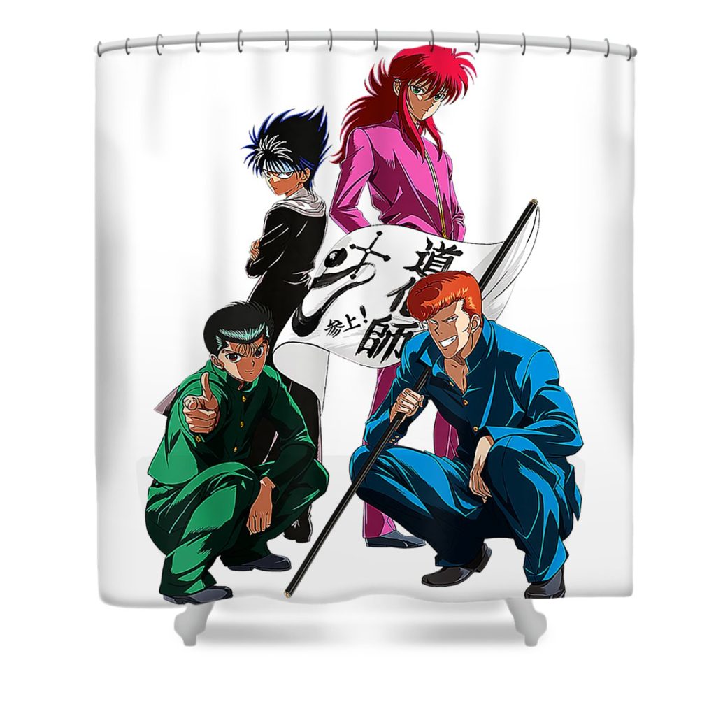 yuyu hakusho graphic chri kaii izzie transparent - Anime Shower Curtain Shop