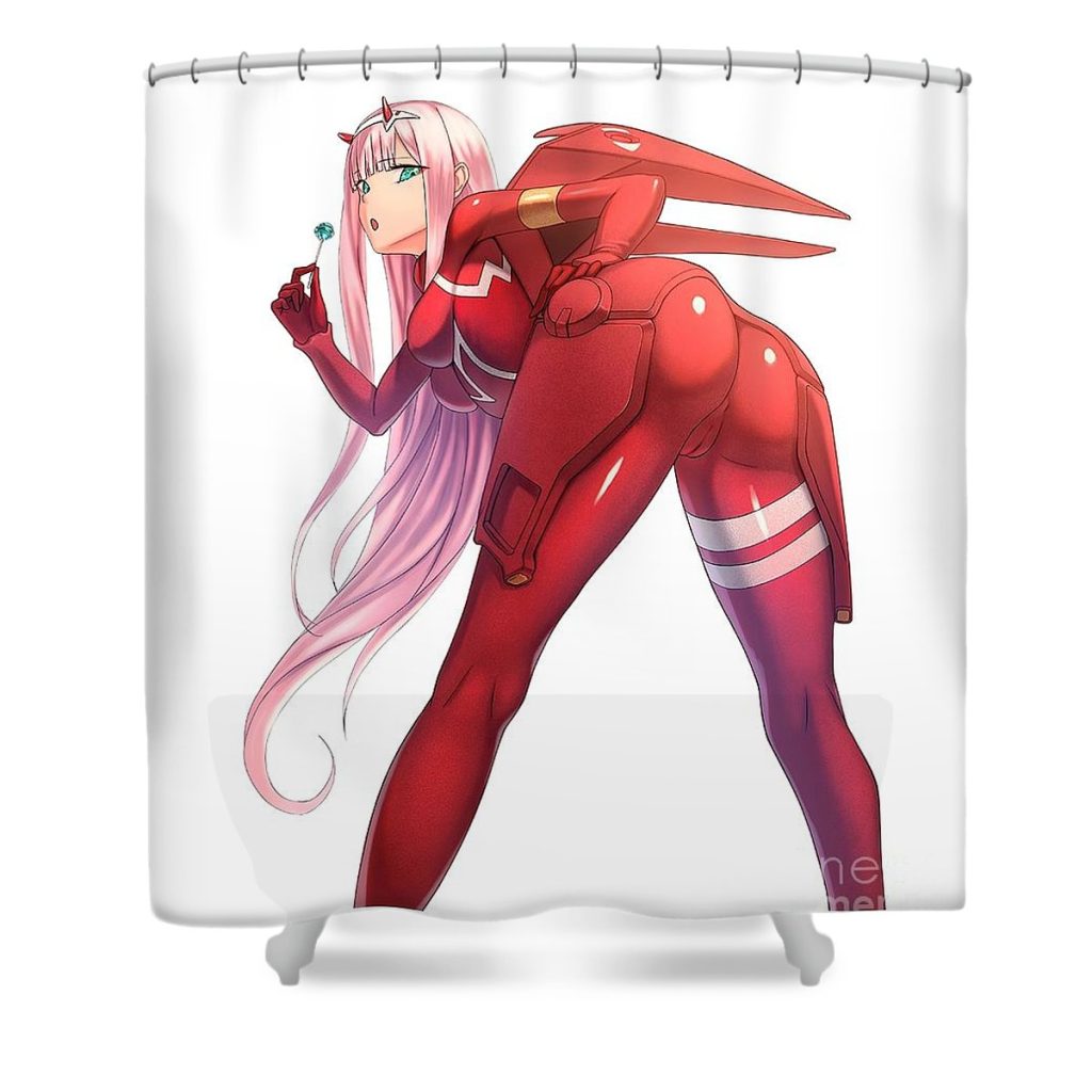 zero two darling in the franxx hentai anime ross wood - Anime Shower Curtain Shop