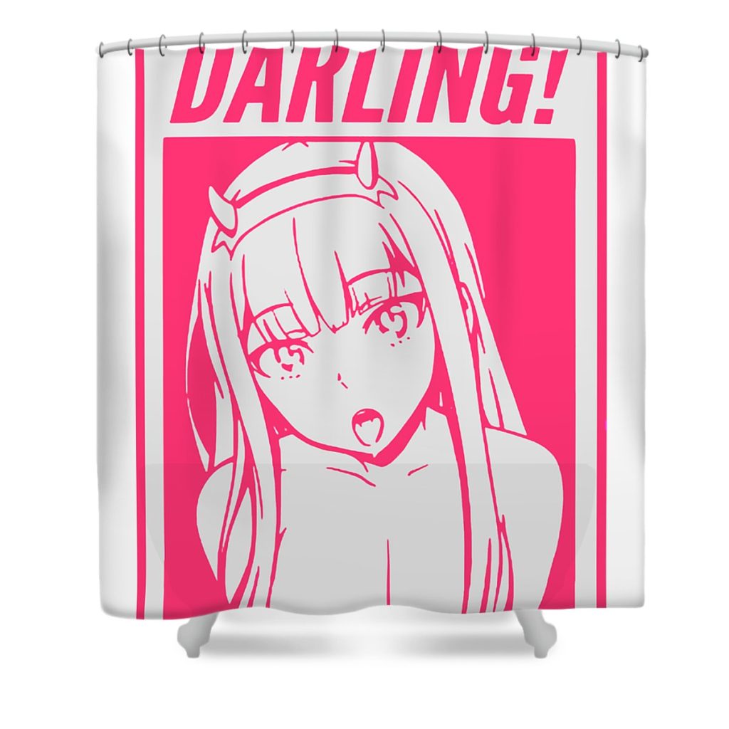 zero two ender lion transparent - Anime Shower Curtain Shop