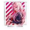 zero two from darling in the franxx elizabeth c henry transparent - Anime Shower Curtain Shop