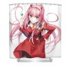 zero two phai bui transparent - Anime Shower Curtain Shop