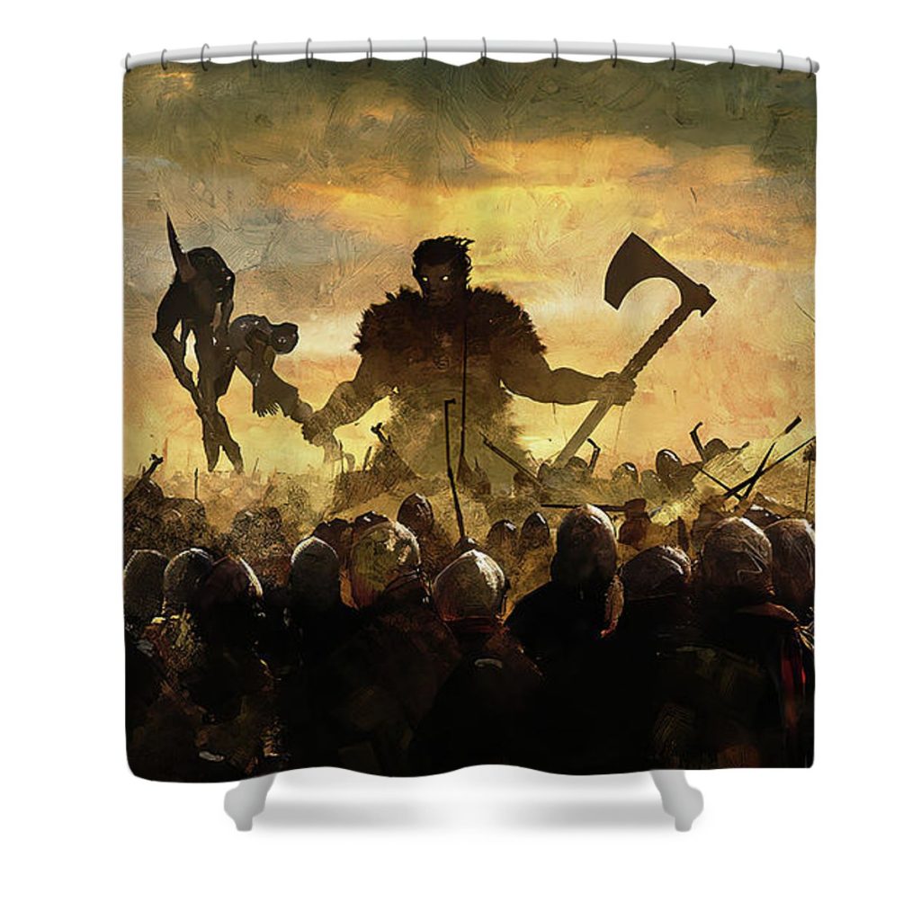 zodd the immortal berserk lac lac - Anime Shower Curtain Shop