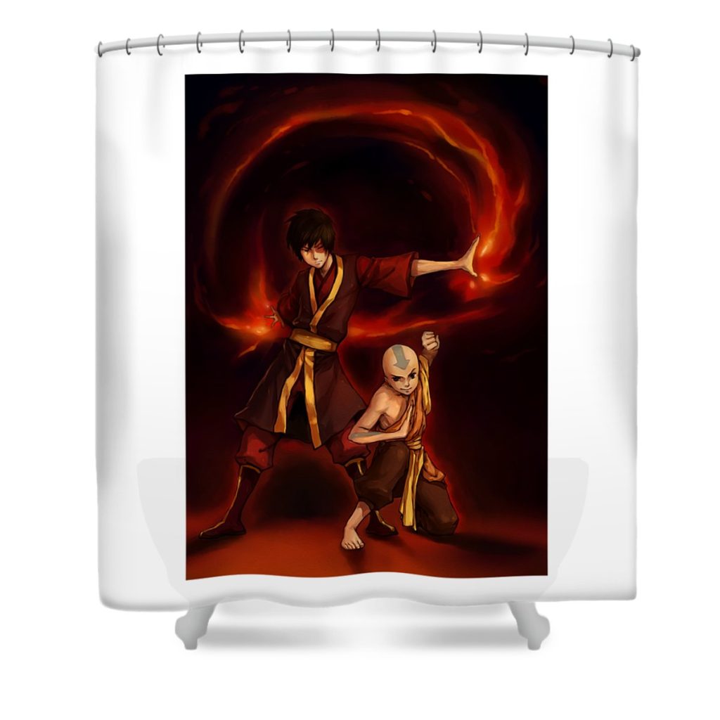 zuko fire nation aji dara transparent - Anime Shower Curtain Shop