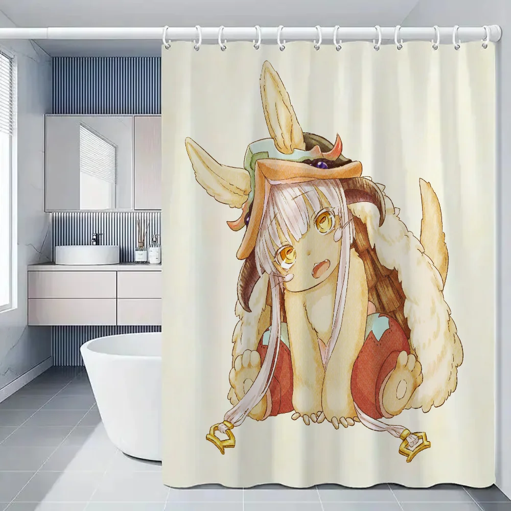 Made in Abyss Shower Curtains for Bathroom Sets Full Set European Curtain Folding Partition Accessories Bath 11 - Anime Shower Curtain Shop