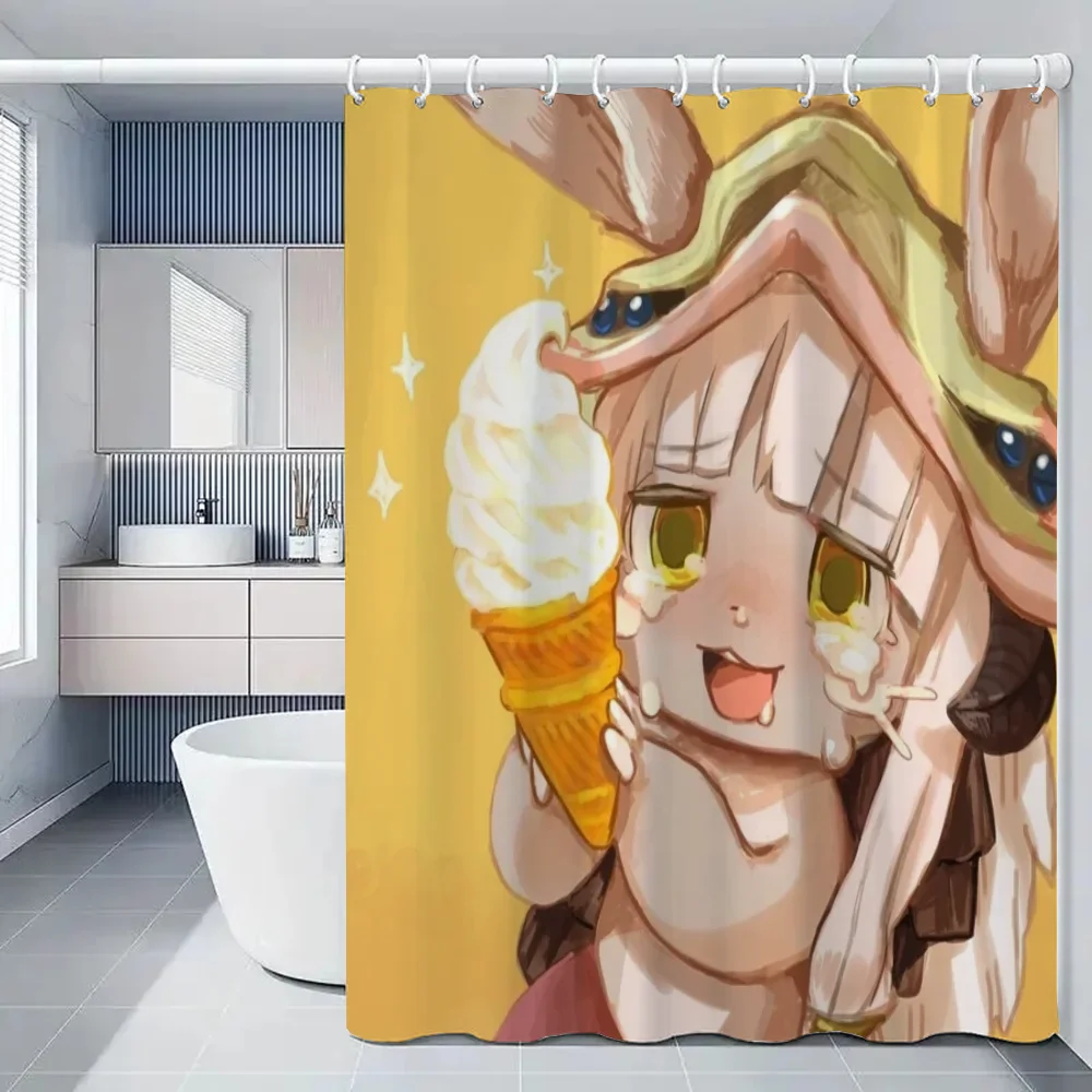 Made in Abyss Shower Curtains for Bathroom Sets Full Set European Curtain Folding Partition Accessories Bath 13 - Anime Shower Curtain Shop