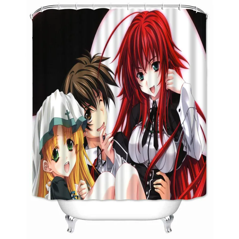 Musife Custom High School DxD Shower Curtain Waterproof Polyester Fabric Bathroom With Hooks DIY Home Decor 4 - Anime Shower Curtain Shop