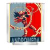 classic andromeda saint seiya anime gifts for fans lotus leafal transparent - Anime Shower Curtain Shop